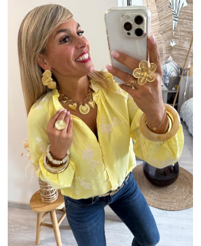 CHEMISE AYANA - JAUNE