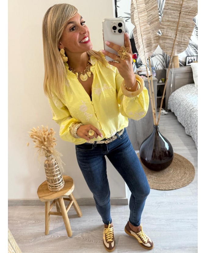 CHEMISE AYANA - JAUNE