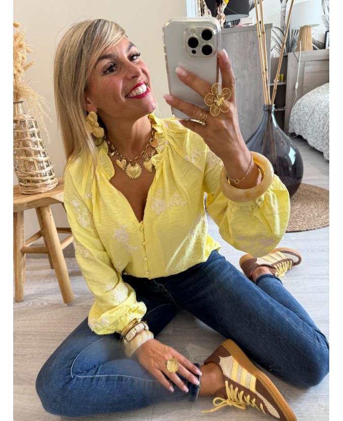 CHEMISE AYANA - JAUNE