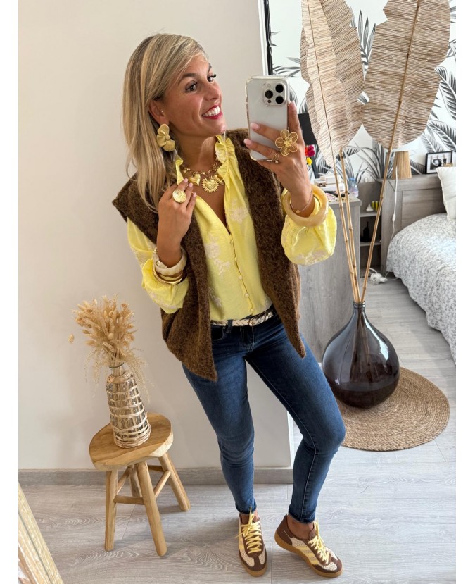 CHEMISE AYANA - JAUNE