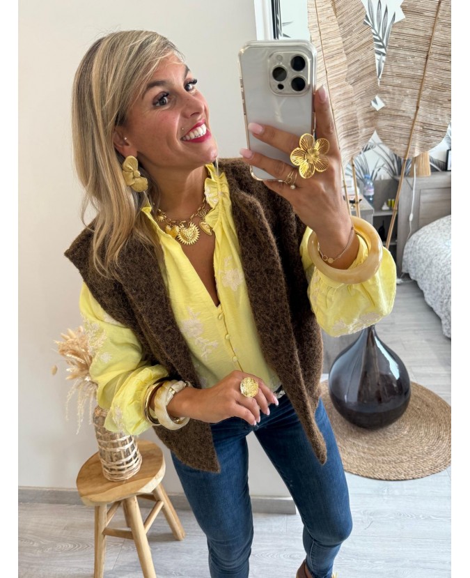 CHEMISE AYANA - JAUNE