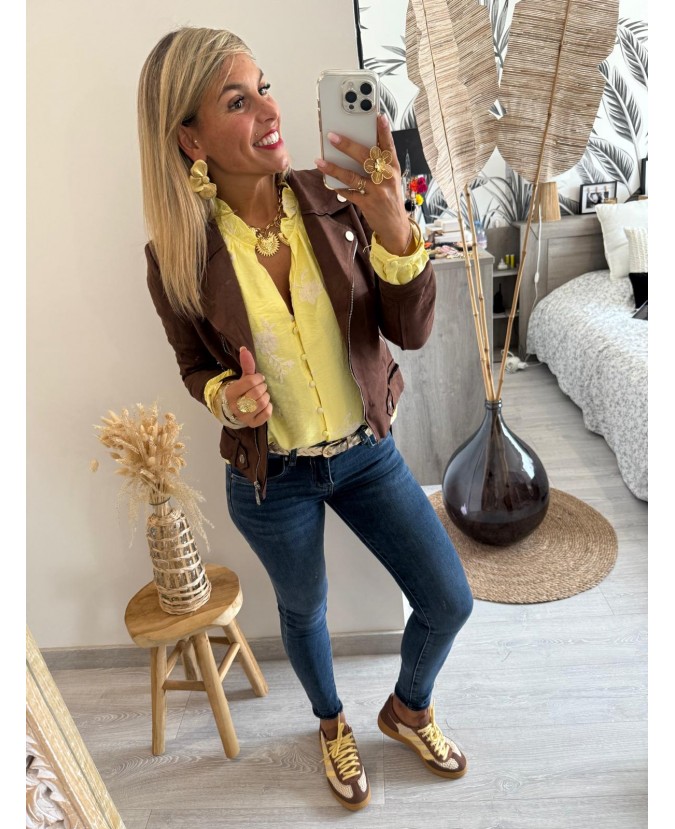 CHEMISE AYANA - JAUNE