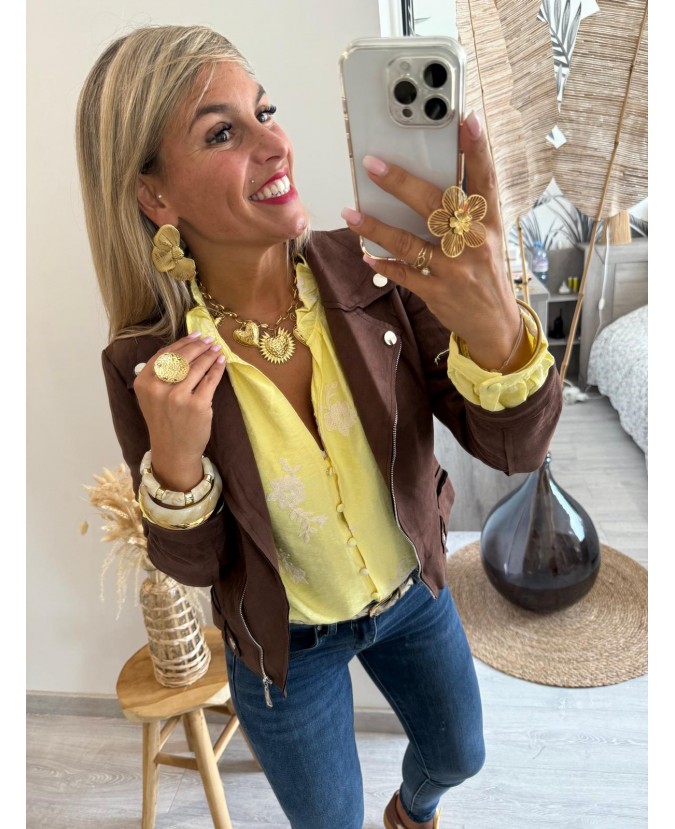 CHEMISE AYANA - JAUNE