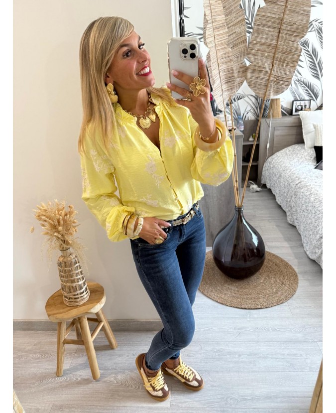 CHEMISE AYANA - JAUNE