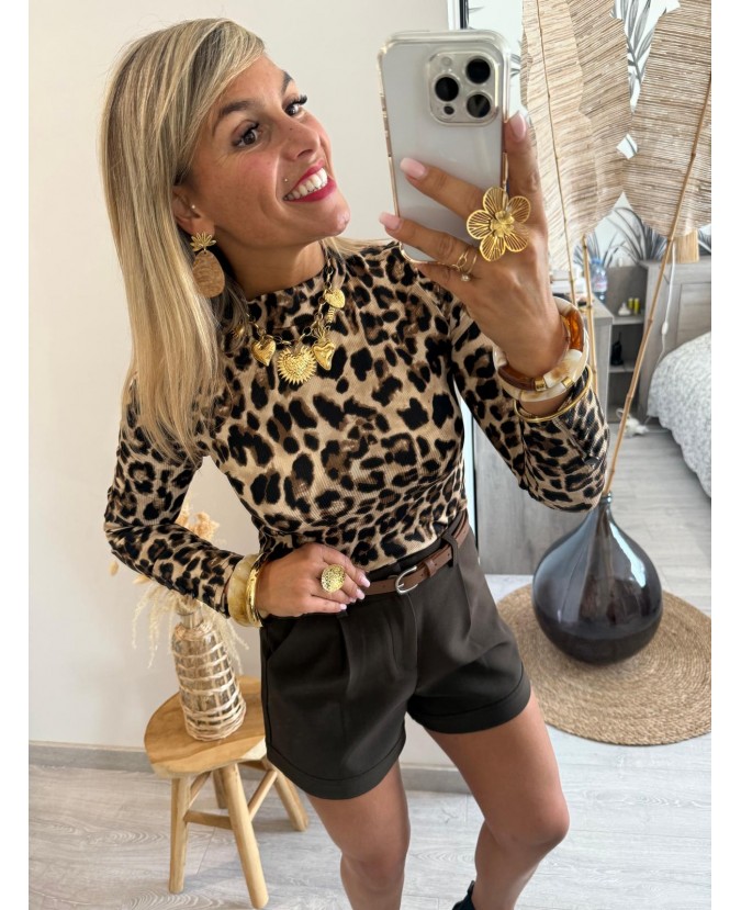 SHORT LAETITIA - MARRON