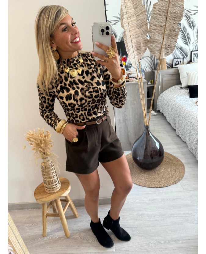 SHORT LAETITIA - MARRON