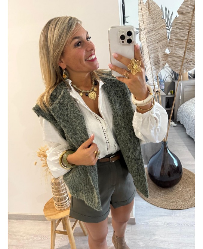 SHORT LAETITIA - KAKI