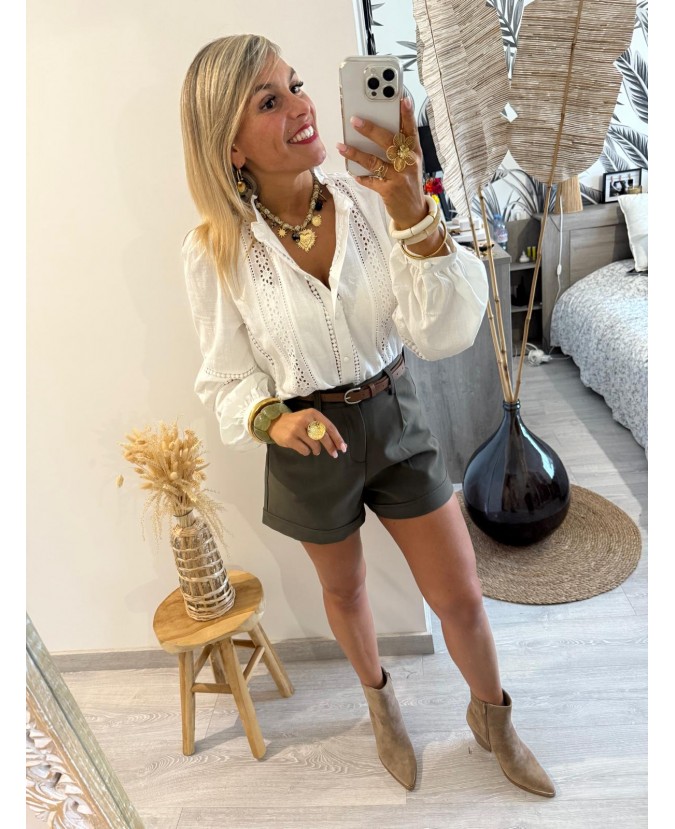 SHORT LAETITIA - KAKI