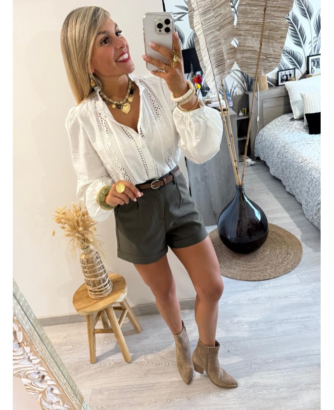 SHORT LAETITIA - KAKI