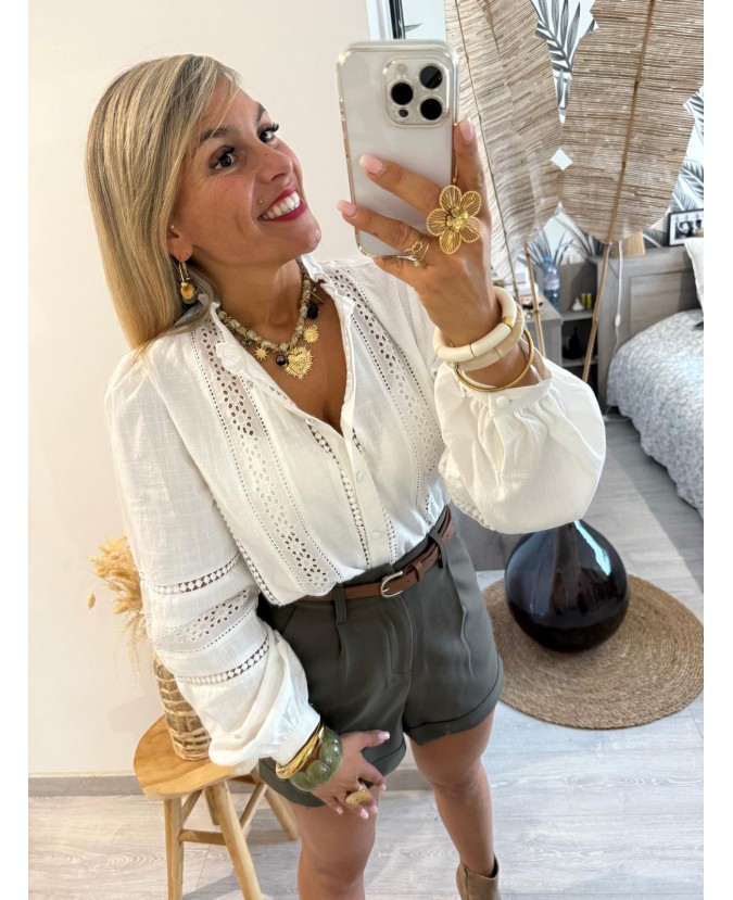 SHORT LAETITIA - KAKI