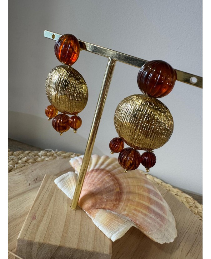 BOUCLES D'OREILLES ADIL - CAMEL