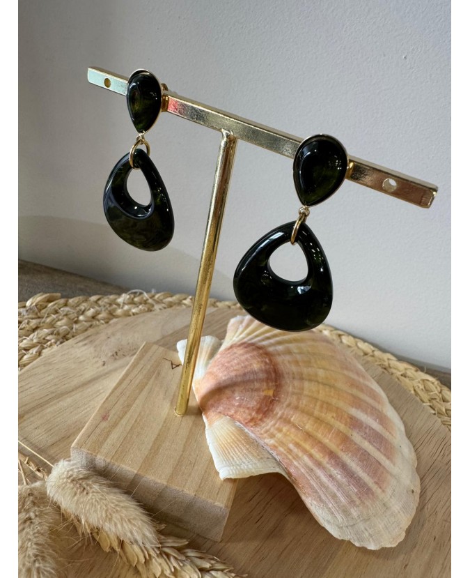 BOUCLES D'OREILLES KELLIE - VERT