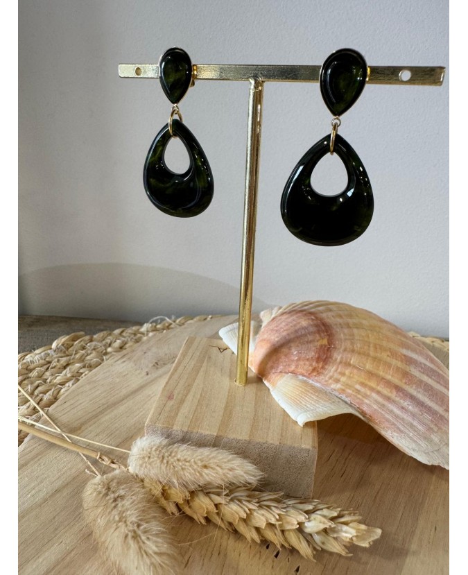 BOUCLES D'OREILLES KELLIE - VERT