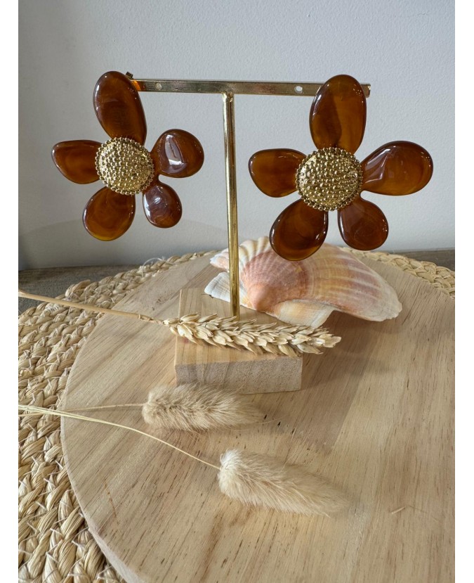 BOUCLES D'OREILLES COSTA - CAMEL