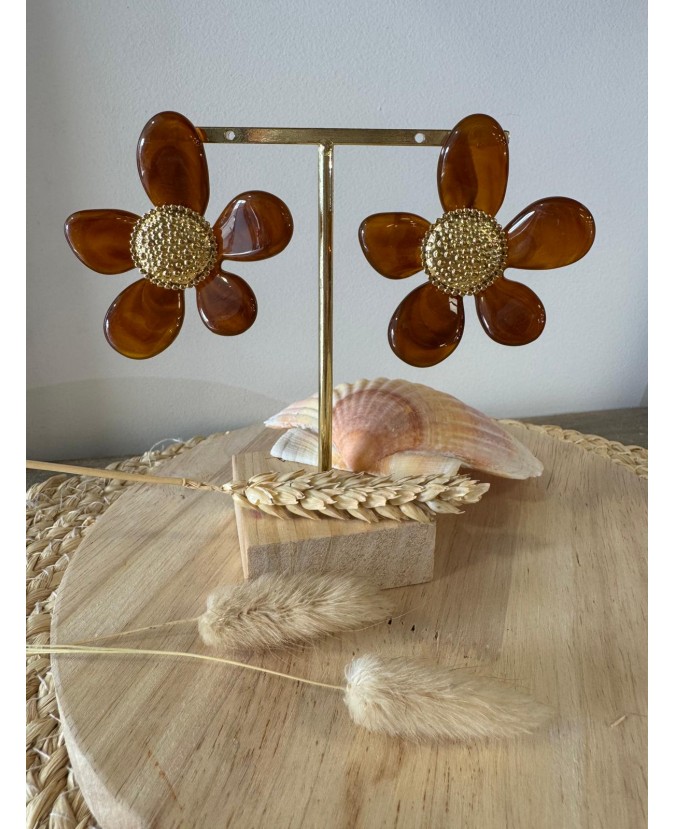 BOUCLES D'OREILLES COSTA - CAMEL