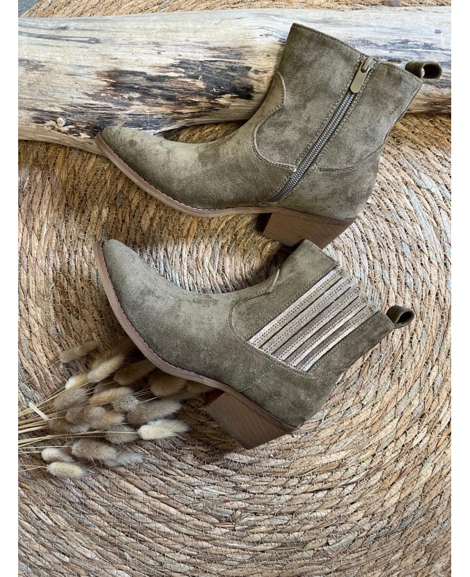 BOTTINES MARILOU - KAKI