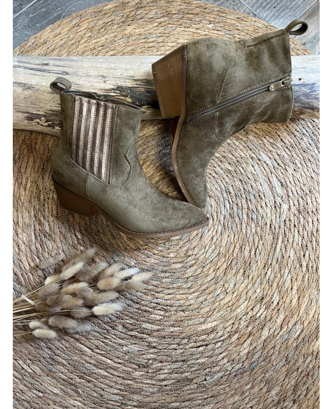 BOTTINES MARILOU - KAKI