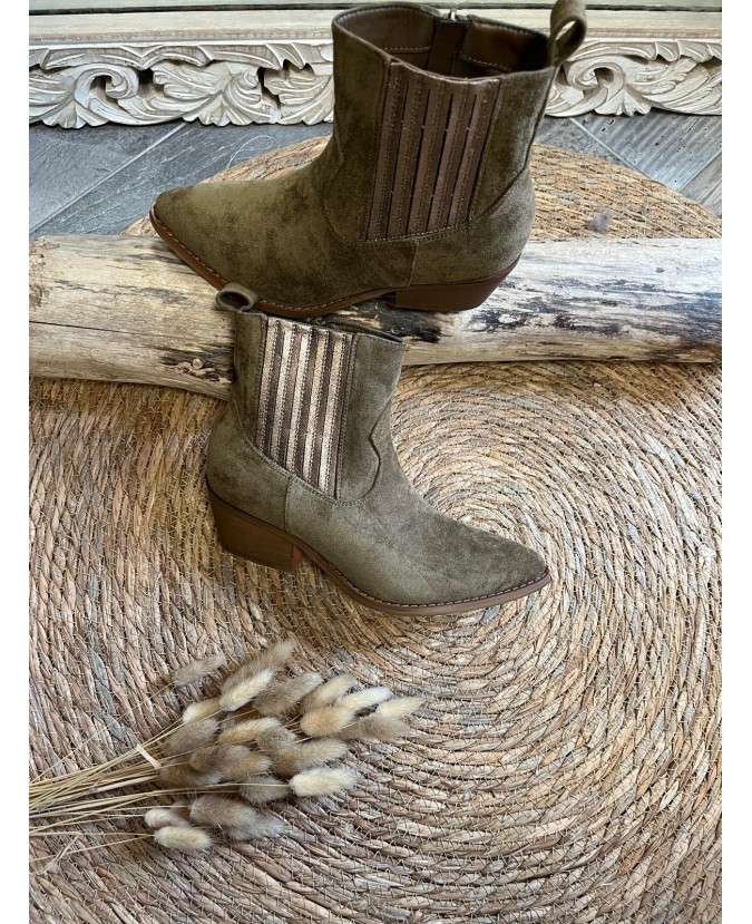 BOTTINES MARILOU - KAKI