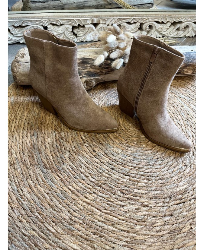 BOTTINES ANNA - TAUPE
