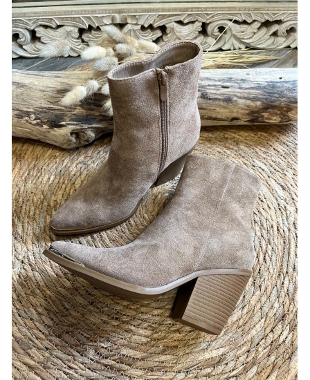 BOTTINES ANNA - TAUPE