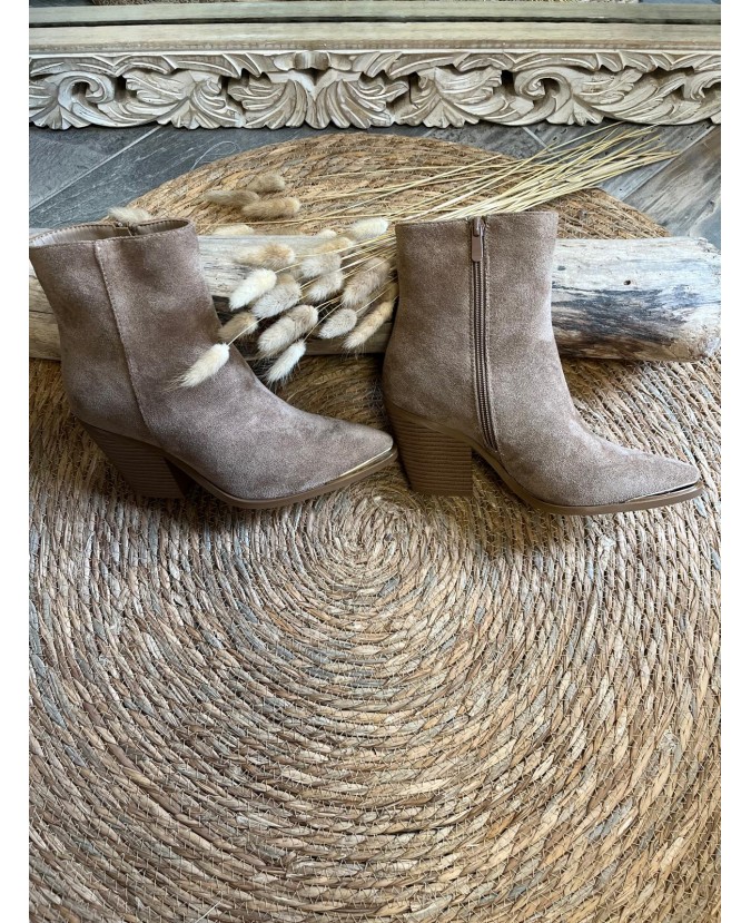 BOTTINES ANNA - TAUPE