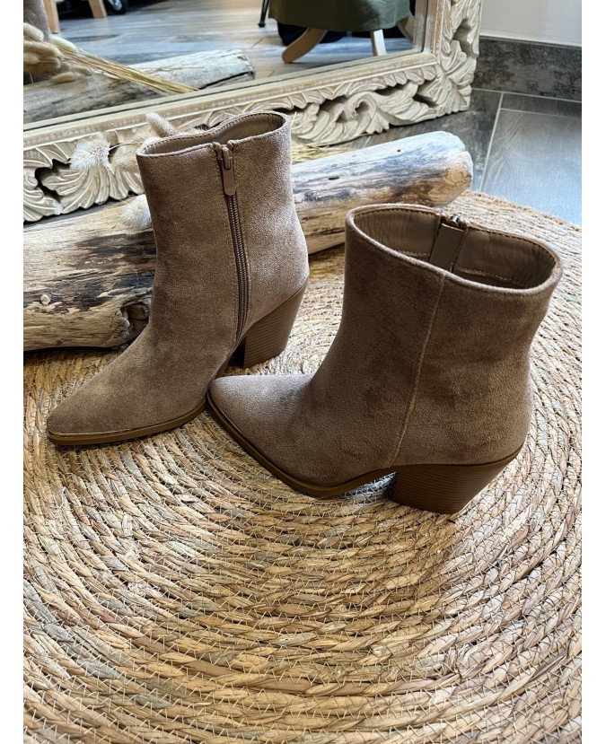 BOTTINES ANNA - TAUPE