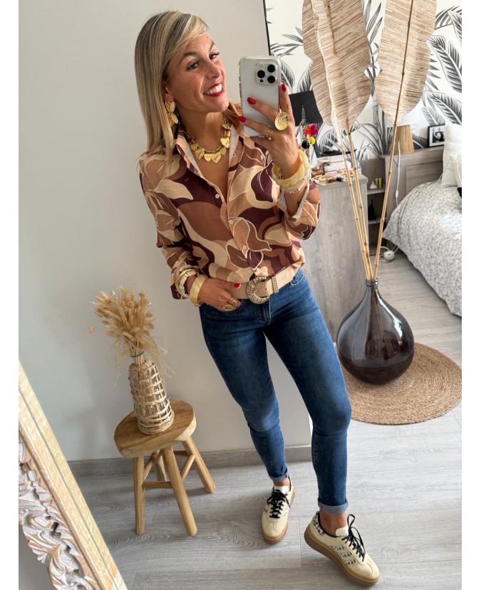 CHEMISE DORIS - CAMEL