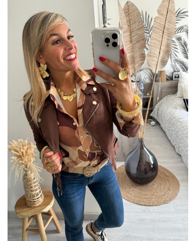 CHEMISE DORIS - CAMEL