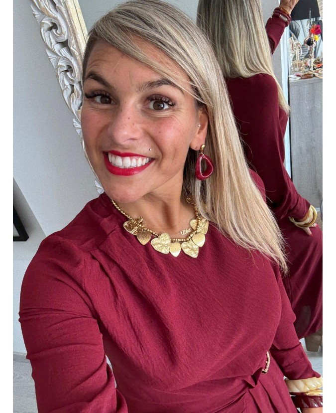 ROBE ROXANE - BORDEAUX