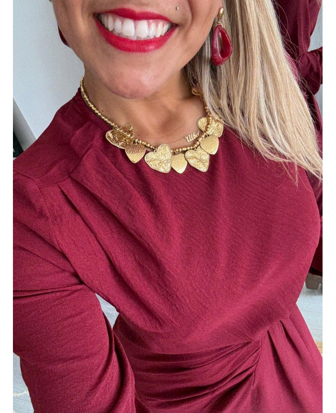 ROBE ROXANE - BORDEAUX