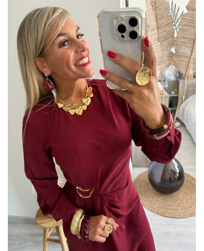 ROBE ROXANE - BORDEAUX