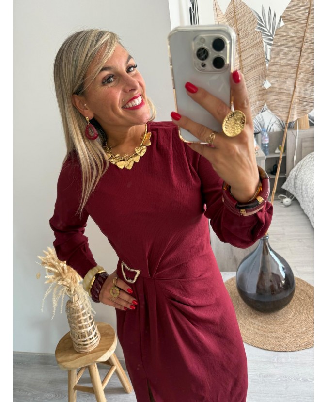 ROBE ROXANE - BORDEAUX