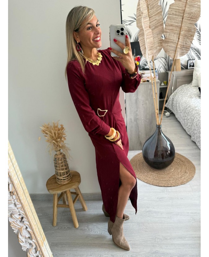 ROBE ROXANE - BORDEAUX