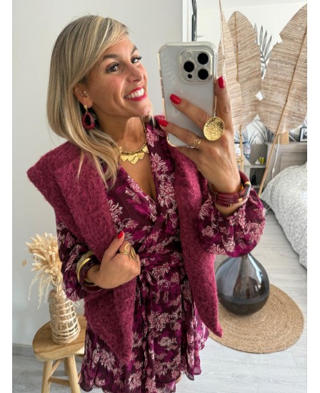 GILET AVIEL - BORDEAUX