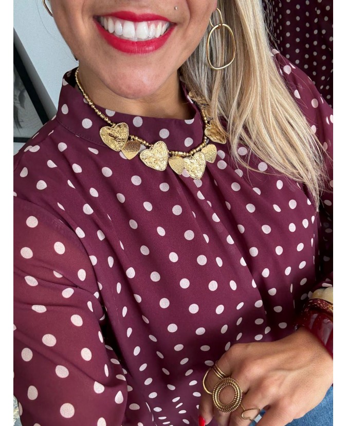 BLOUSE MARIANE - BORDEAUX