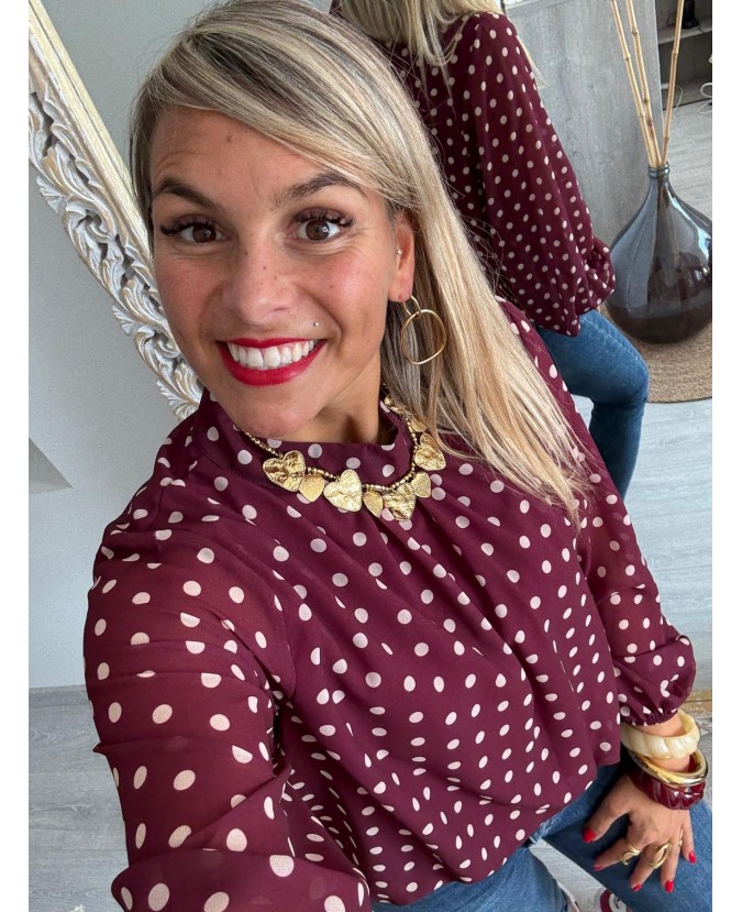 BLOUSE MARIANE - BORDEAUX
