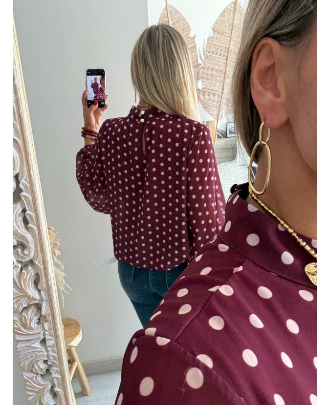 BLOUSE MARIANE - BORDEAUX