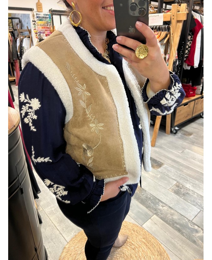 GILET LAVANDE PULPEUSE