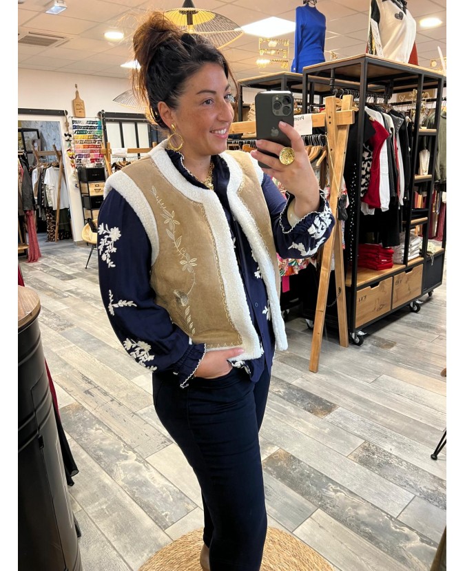 GILET LAVANDE PULPEUSE