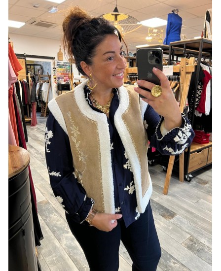 GILET LAVANDE PULPEUSE