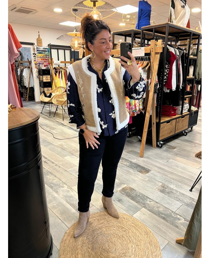 GILET LAVANDE PULPEUSE