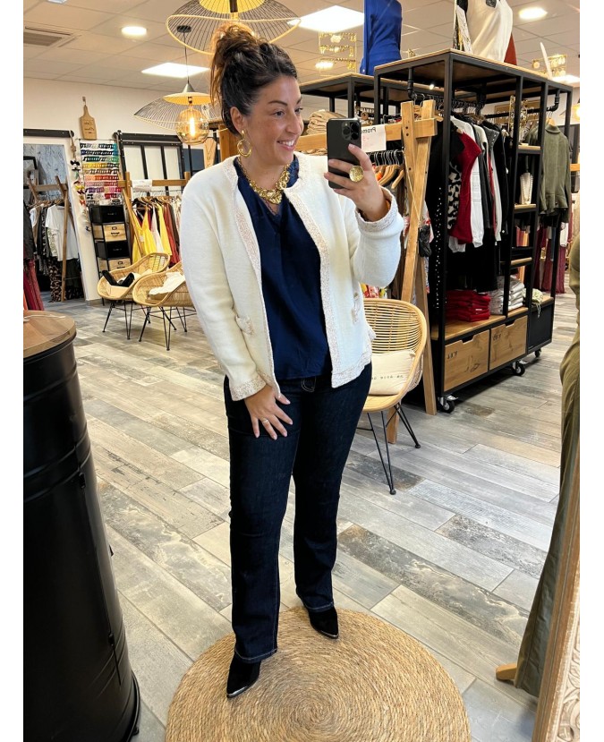 GILET AMBRINE - ÉCRU