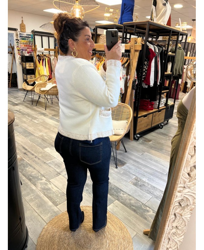 GILET AMBRINE - ÉCRU