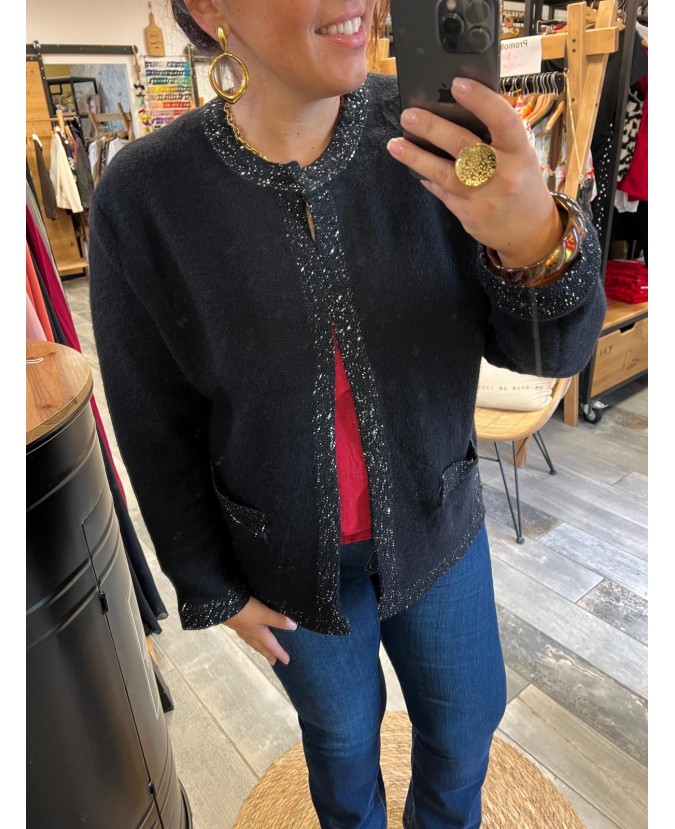 GILET AMBRINE - NOIR