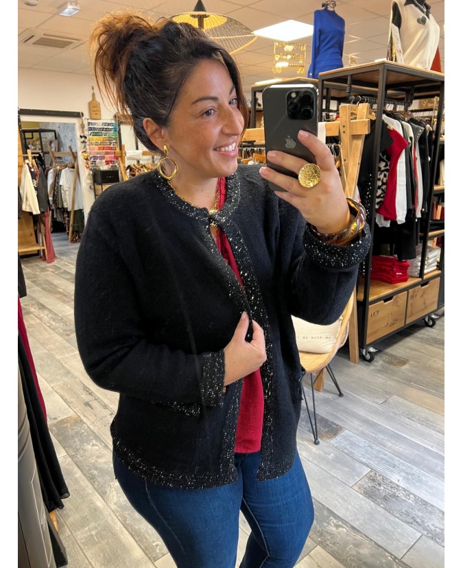 GILET AMBRINE - NOIR