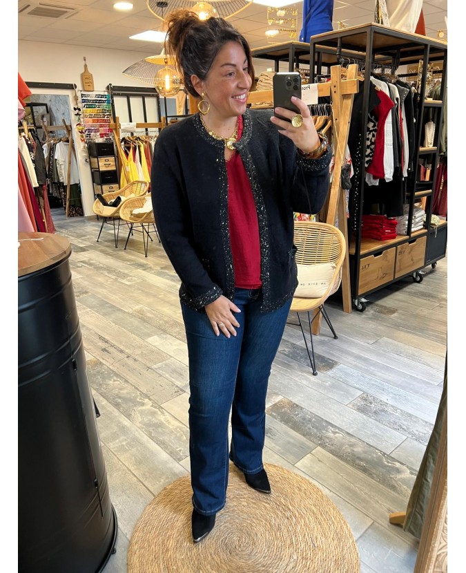 BLOUSE CHERINE PULPEUSE - ROUGE