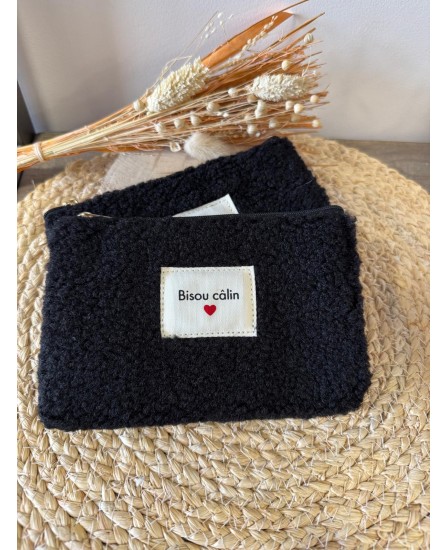 POCHETTE BISOU CALIN - NOIR