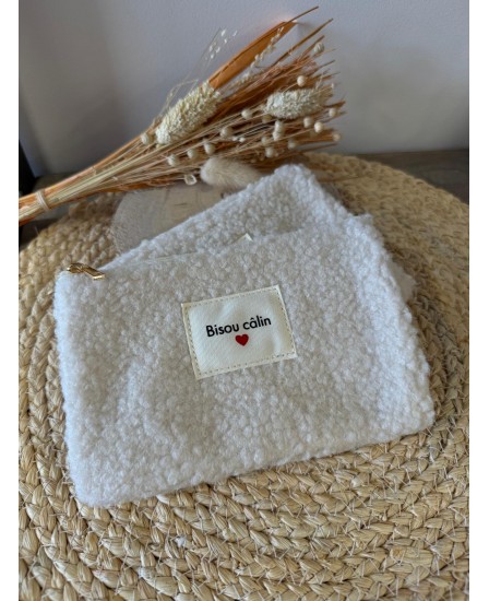 POCHETTE BISOU CALIN - ÉCRU