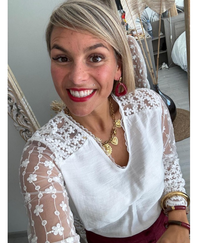 BLOUSE CHERINE - BLANC