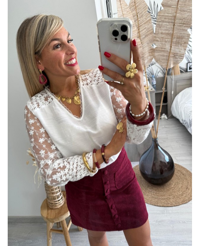 BLOUSE CHERINE - BLANC